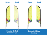10.5ft. Double-Sided Feather Angled Flag Package