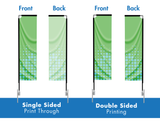 11.8ft. Double-Sided Rectangle Flag Package