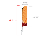 16ft. Econo Feather Flag