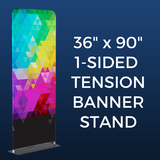 36" x 90" 1-Sided Tension Banner Stand Package