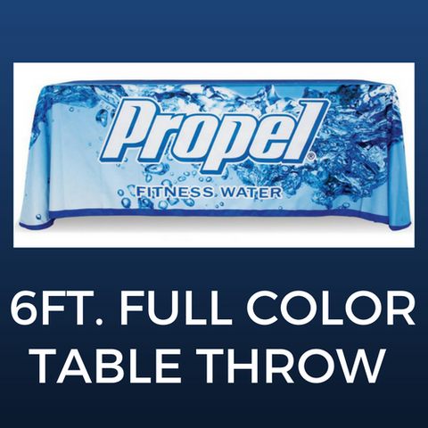 6ft. Full Color Table Throw