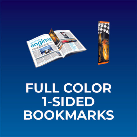 Full Color One-Sided Bookmarks