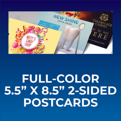 Full Color 5.5" x 8.5" Two-Sided Postcards