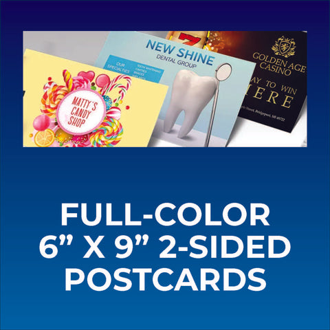 Full Color 6" x 9" Two-Sided Postcards
