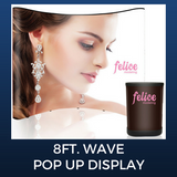 8FT. Wave Pop Up Display Graphic Package