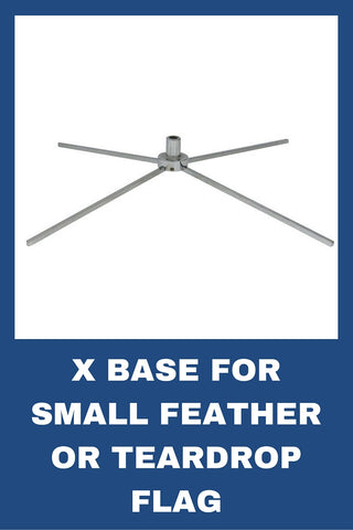 X-Base for Small Feather or Teardrop Flag