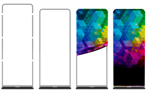 Rentangular Box Banner Display Rectangular Banner Stand